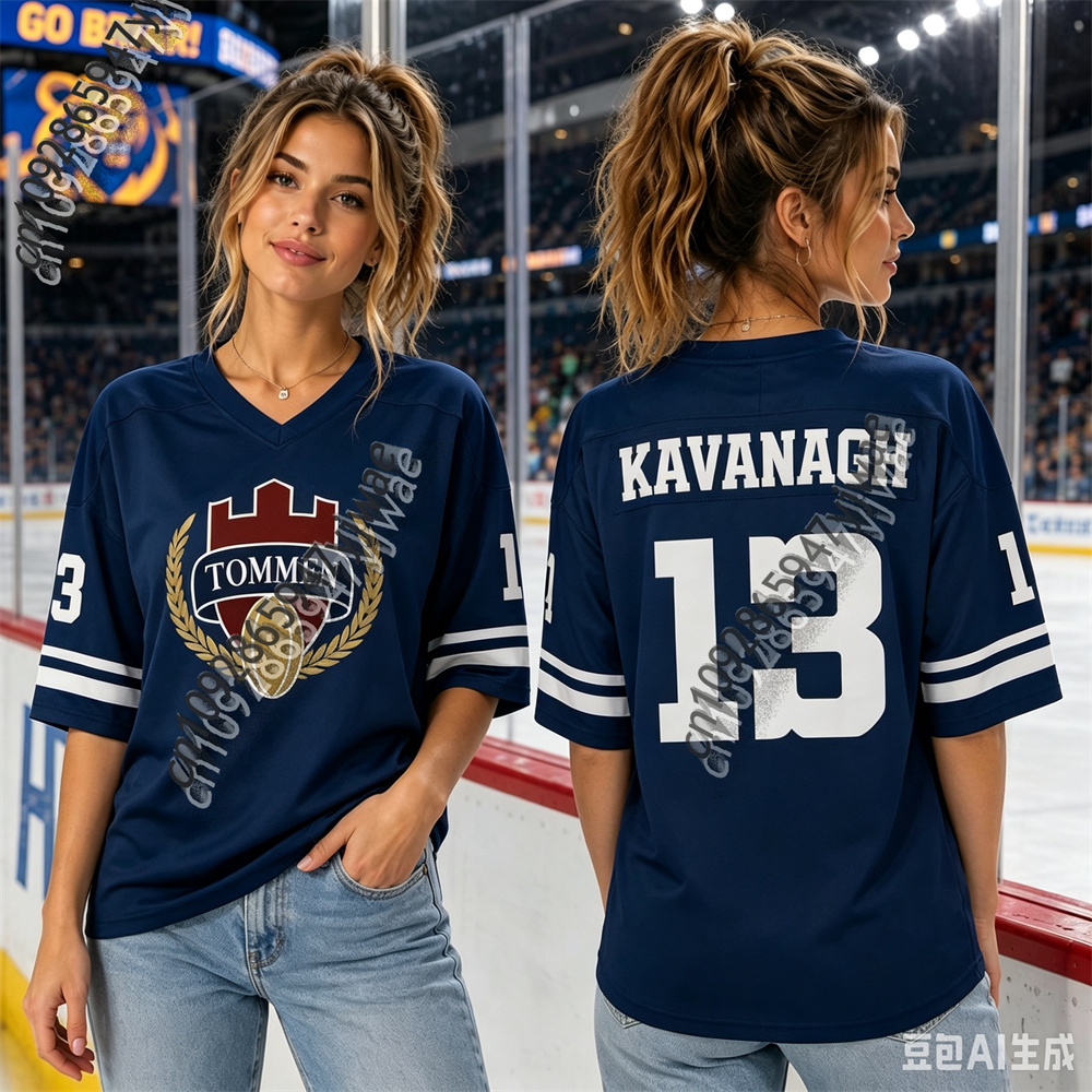 Women'S Fashion Rugby Shirt - قميص رجبي بتصميمات كافانا وبيجز وغيبسون