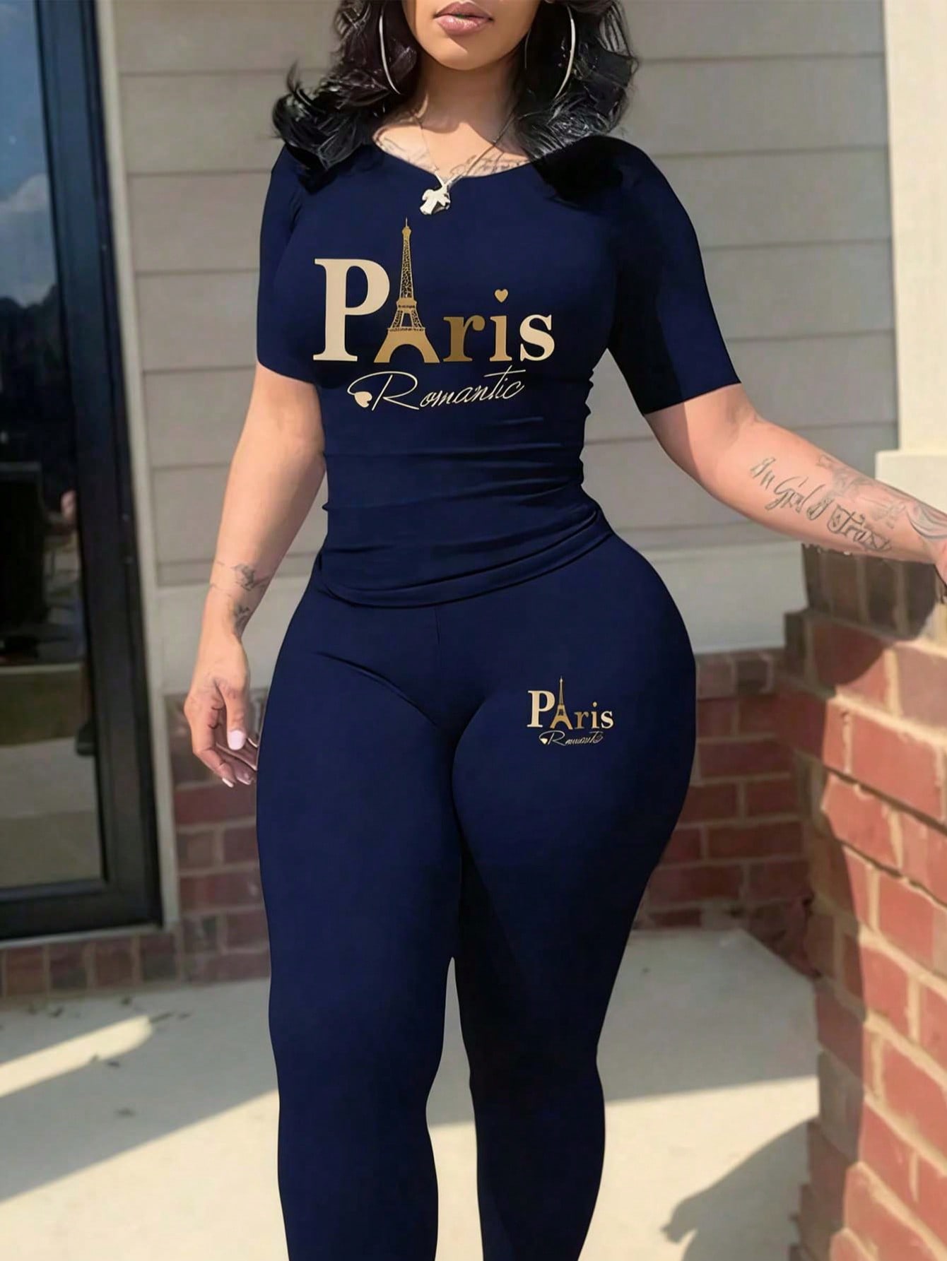 Women'S Fashion Paris - طقم نسائي جديد لعام 2026 بطباعة