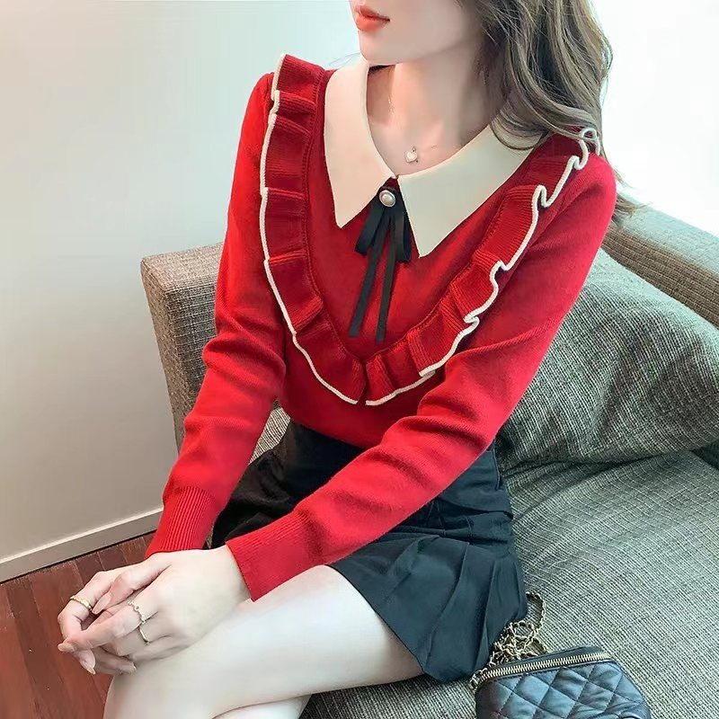 Women'S Fashion Trends Fall 2025 - سترة نسائية حمراء متماسكة ملابس للعمل