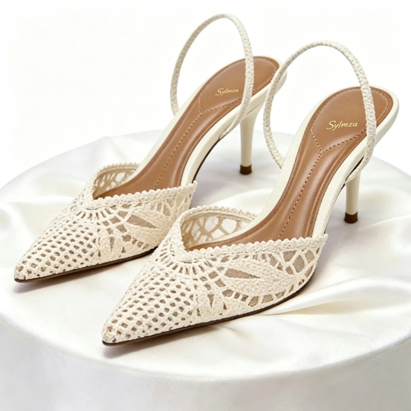 Women'S Fashion Brand Shoes - صنادل نسائية بكعب عالٍ لصيف 2026،
