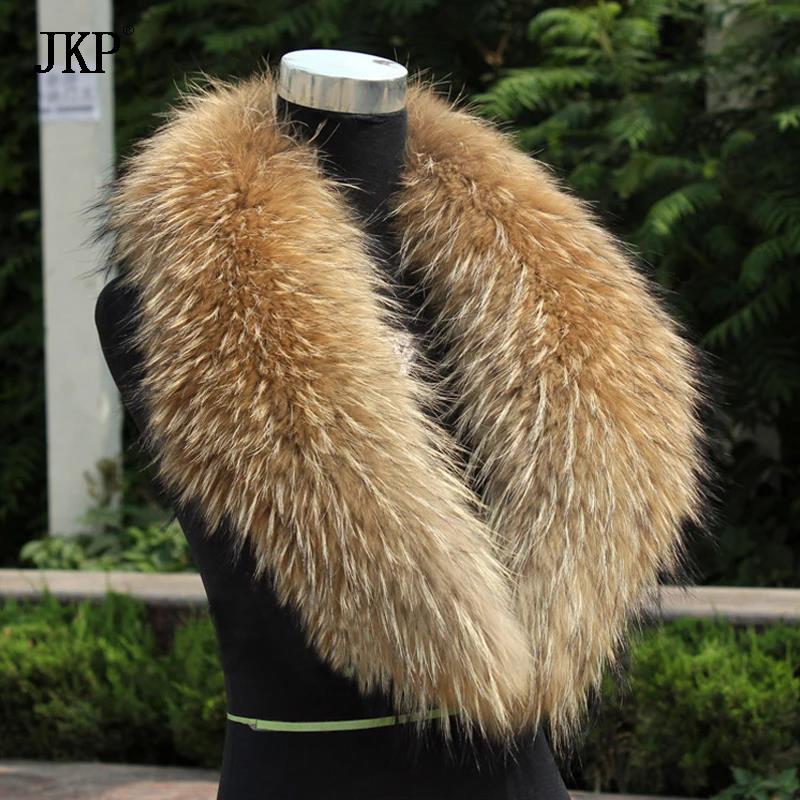 Women'S Fashion Quilted Jacket - الفراء الطبيعي طوق ريال الراكون الفراء