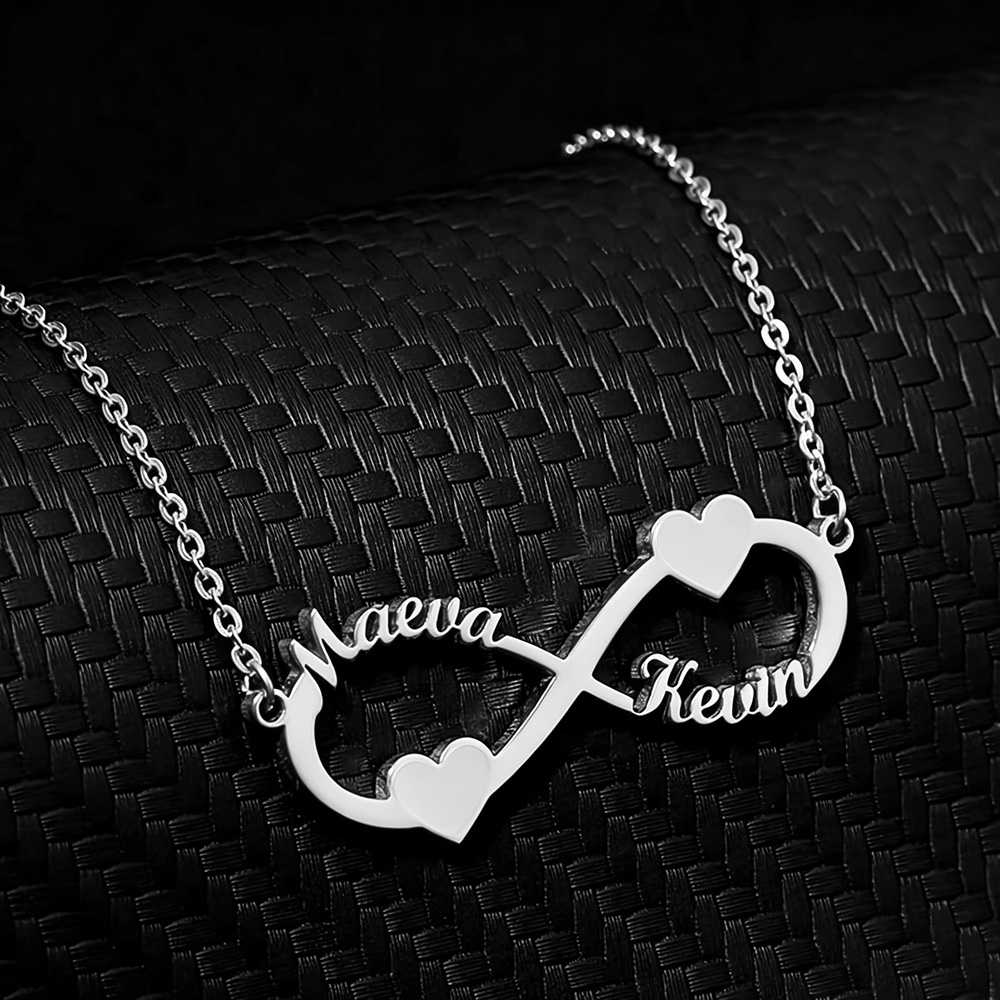 Women Fashion Names - قلادة مخصصة بالاسم مع قلادة على