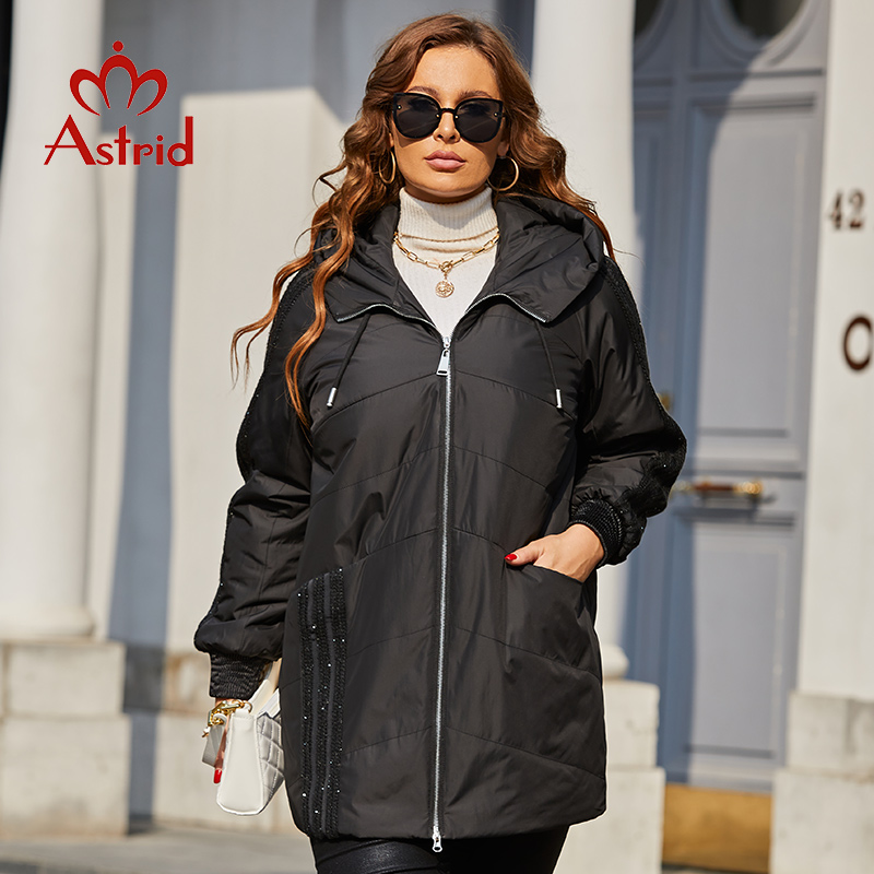 Women'S Fashion Quilted Jacket - معطف نسائي ربيعي Astrid موضة 2022