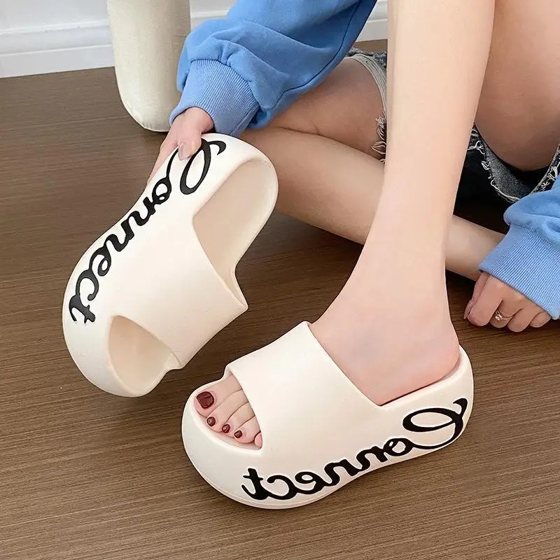 Women'S Fashion Sandals - صنادل نسائية بكعب سميك من مادة