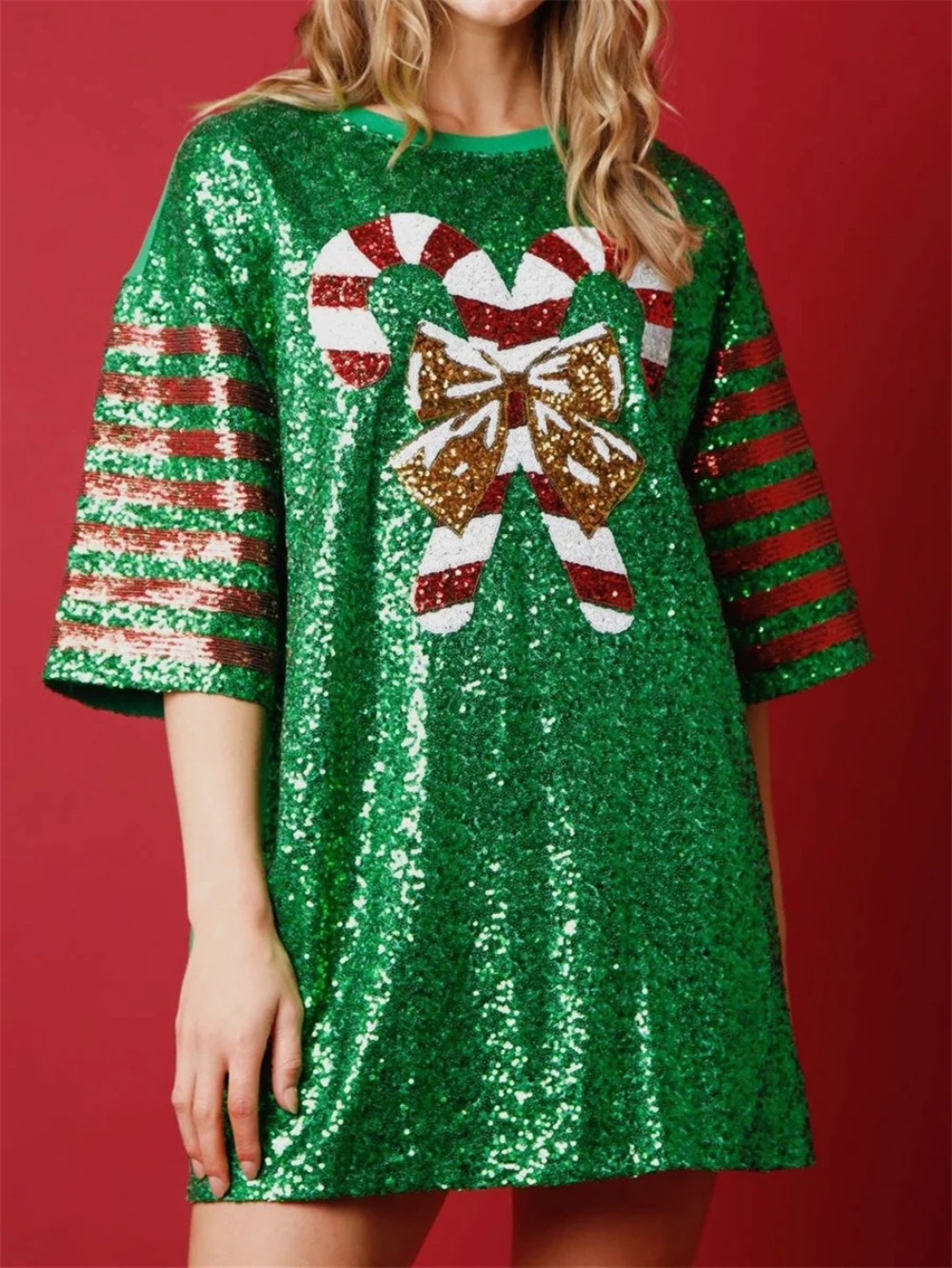 Women'S Fashion Rugby Shirt - تي شيرت نسائي طويل مطرز فستان