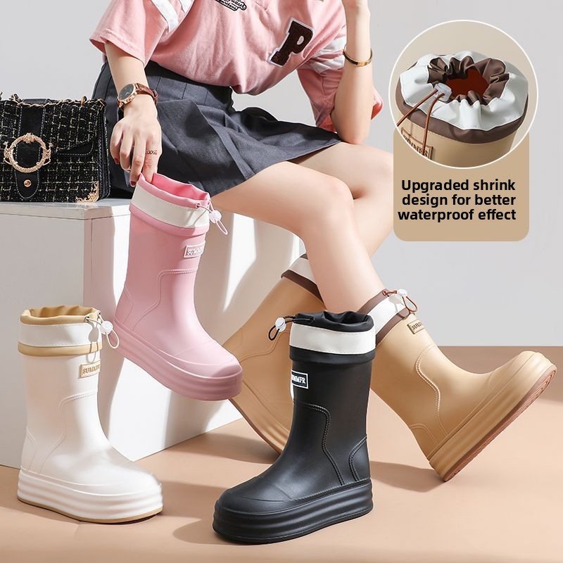 Women'S Fashion Hiking Boots - أحذية مطر نسائية 2026 عصرية، مانعة