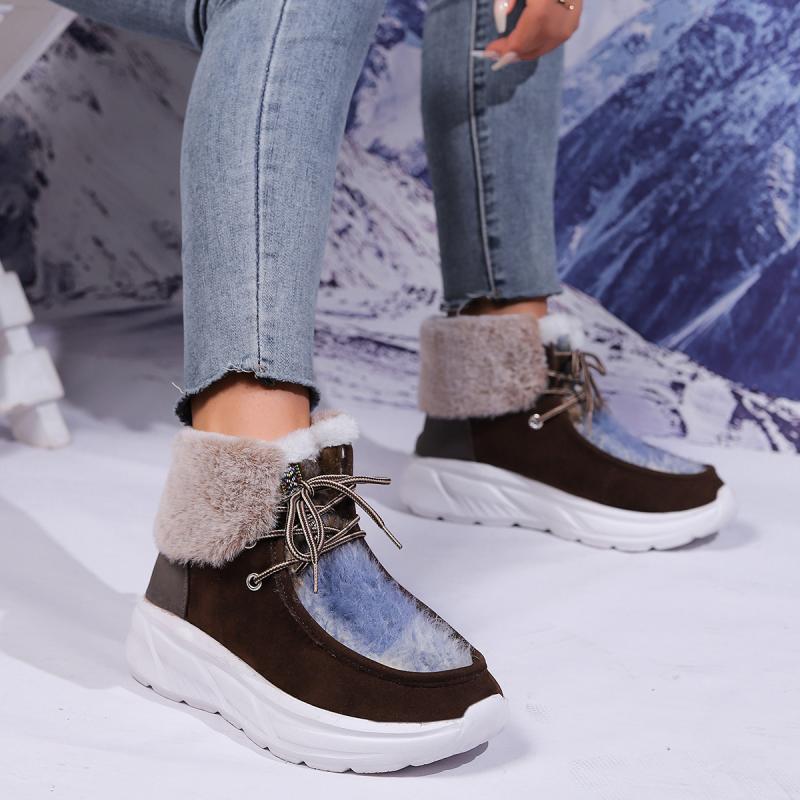 موضة فو الفراء الدانتيل يصل ال - مراجعة Women'S Fashion Hiking Boots وسعره