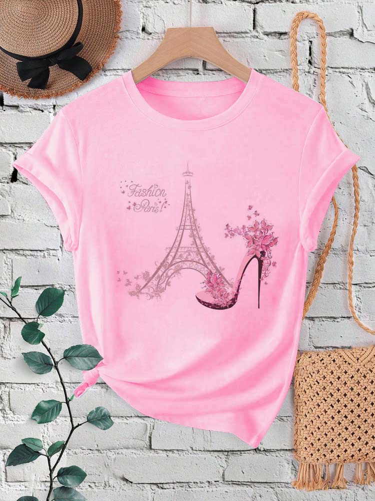أزياء باريس برج ايفل طباعة الم - مراجعة Women'S Fashion Paris وسعره