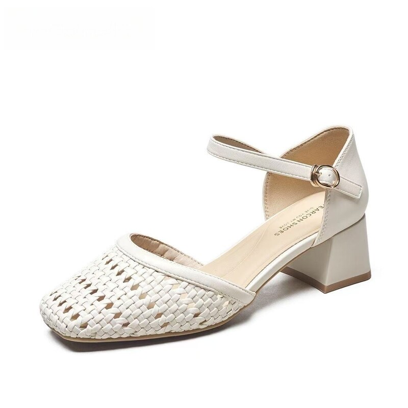 صنادل نسائية أنيقة منسوجة ومفر - مراجعة Women'S Fashion Brand Shoes وسعره