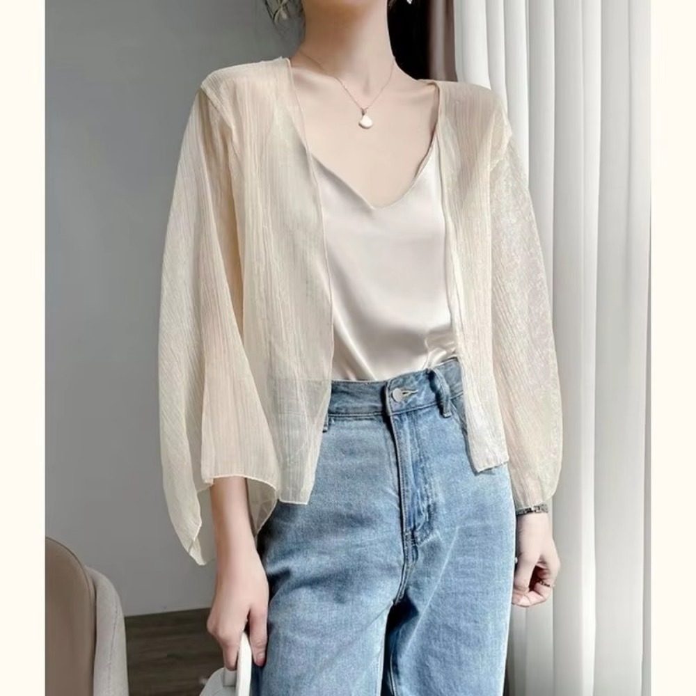 سترة نسائية صيفية مجعدة فضفاضة - مراجعة Women'S Fashion Quilted Jacket وسعره