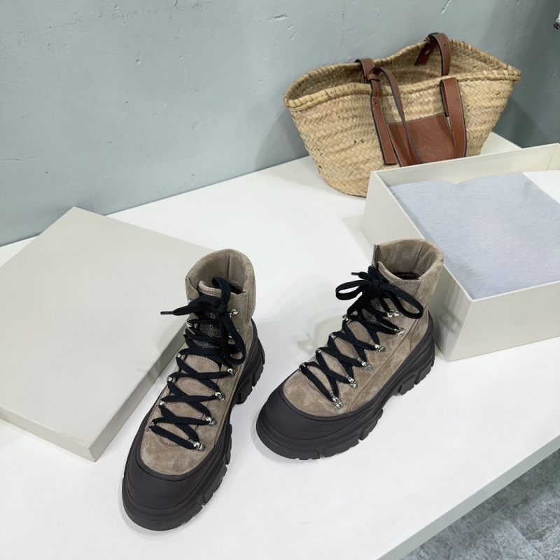 خريف شتاء جديد جلد طبيعي ماتي  - مراجعة Women'S Fashion Hiking Boots وسعره