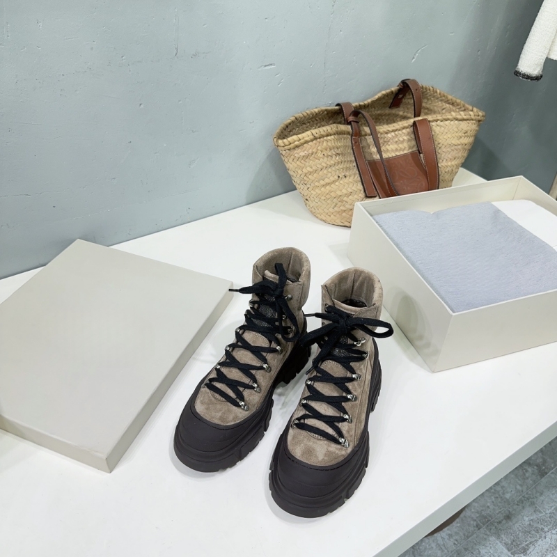 خريف شتاء جديد جلد طبيعي ماتي  - مراجعة Women'S Fashion Hiking Boots وسعره