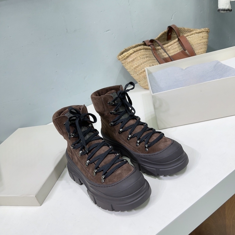 خريف شتاء جديد جلد طبيعي ماتي  - مراجعة Women'S Fashion Hiking Boots وسعره