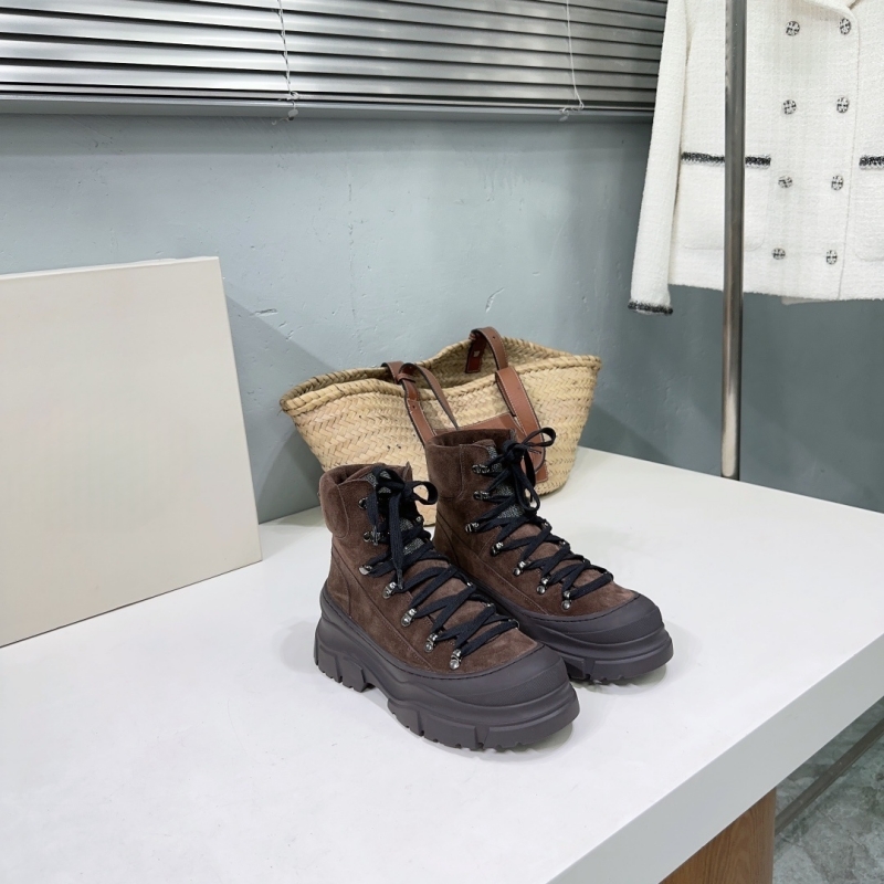 خريف شتاء جديد جلد طبيعي ماتي  - مراجعة Women'S Fashion Hiking Boots وسعره