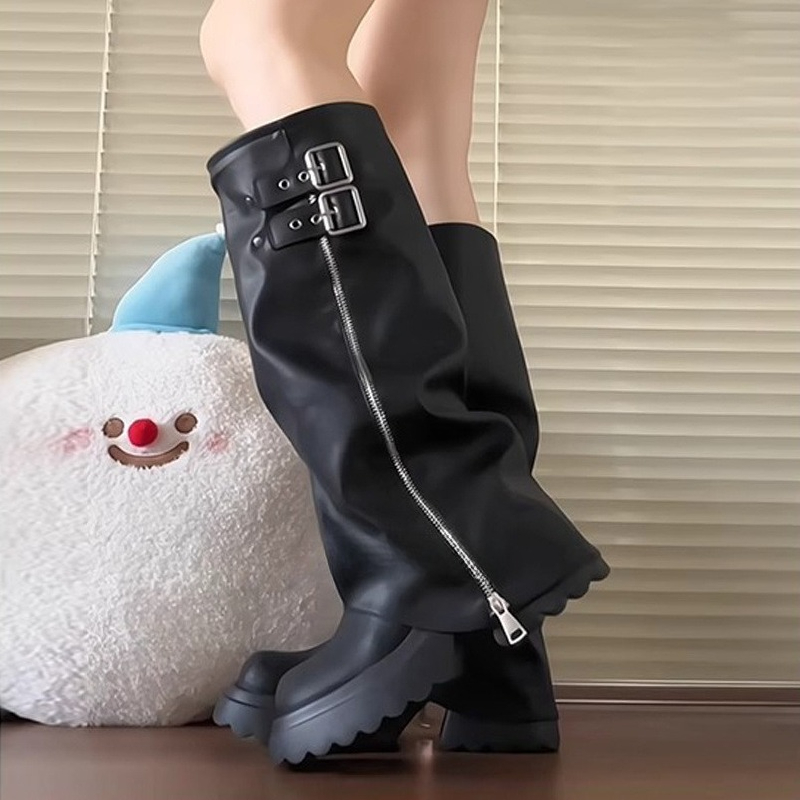 فاسق نمط الربط سميكة القاع الن - مراجعة Winter Fashion Women Boots وسعره