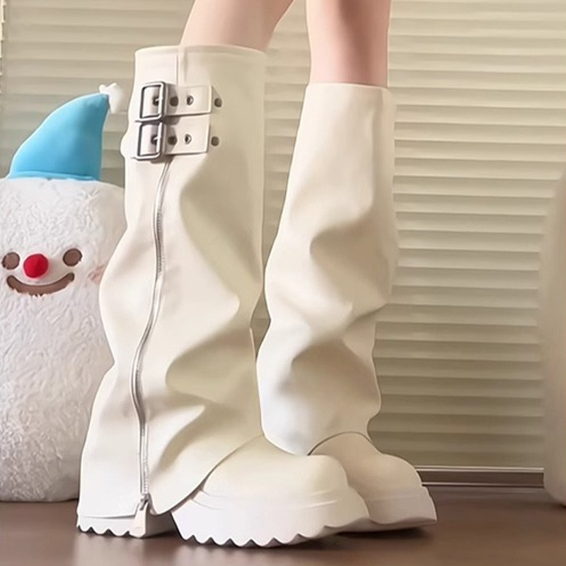 فاسق نمط الربط سميكة القاع الن - مراجعة Winter Fashion Women Boots وسعره