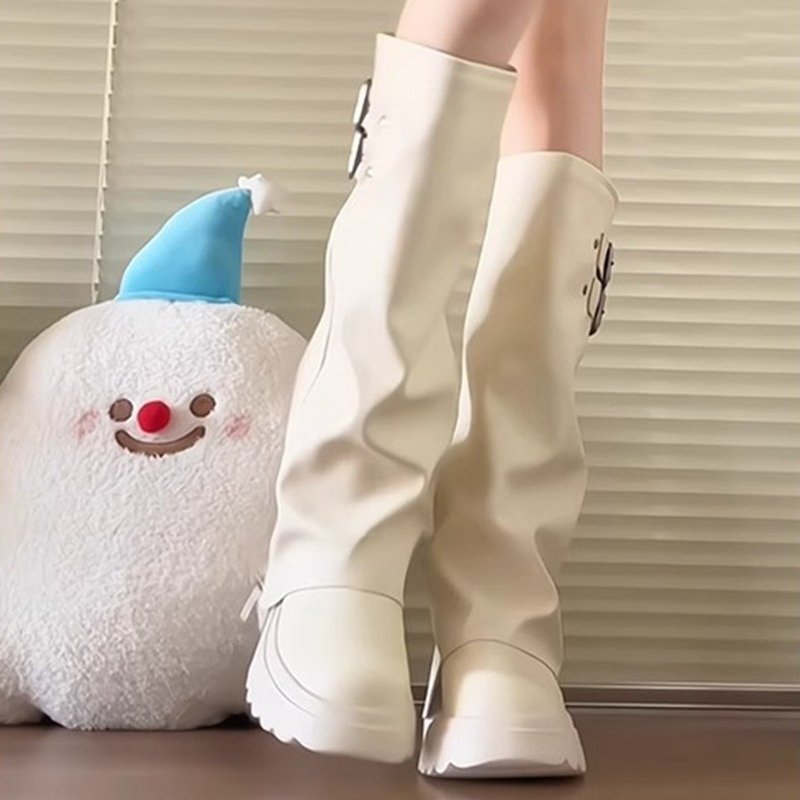 فاسق نمط الربط سميكة القاع الن - مراجعة Winter Fashion Women Boots وسعره