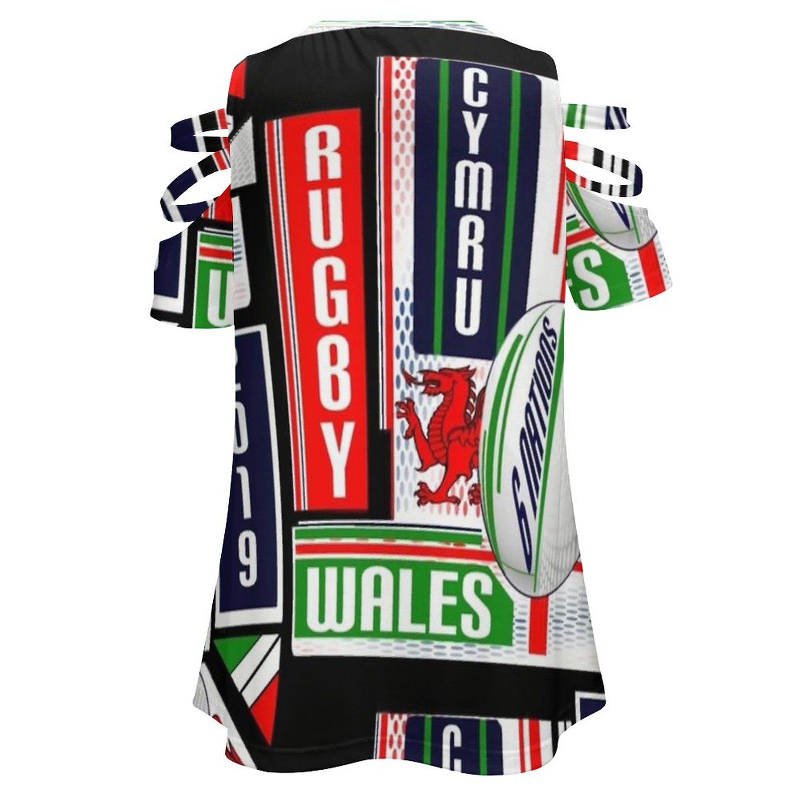 Cymru ويلز ويلز فريق الرجبي ال - مراجعة Women'S Fashion Rugby Shirt وسعره