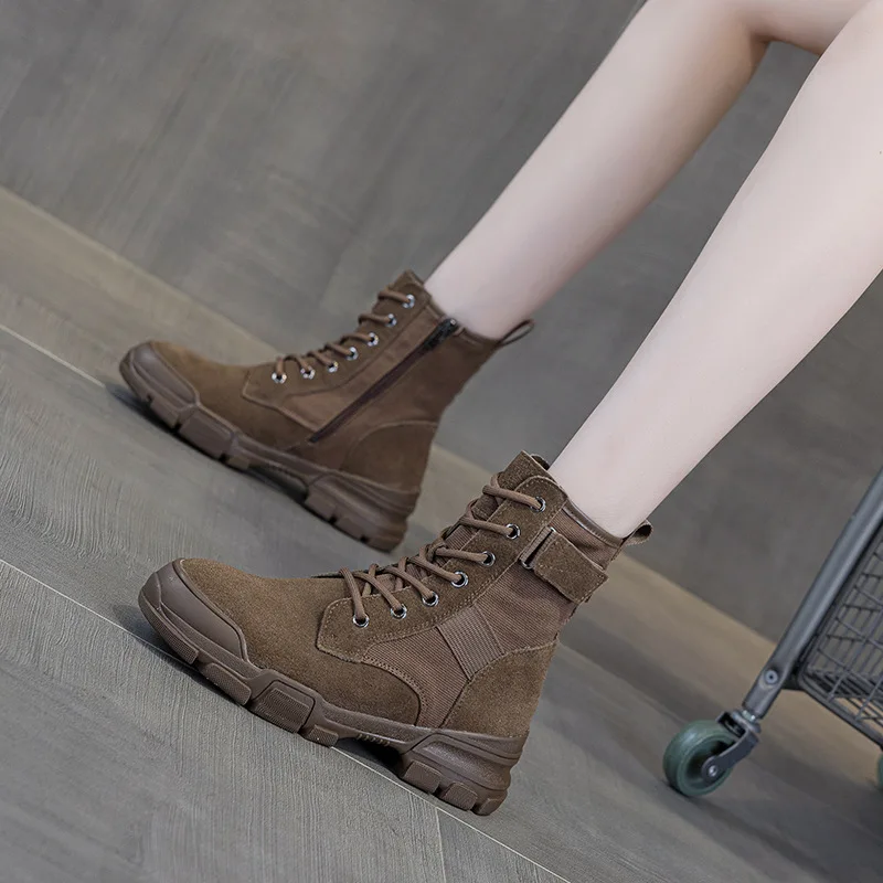 أحذية نسائية جلدية أنيقة، أحذي - مراجعة Women'S Fashion Hiking Boots وسعره