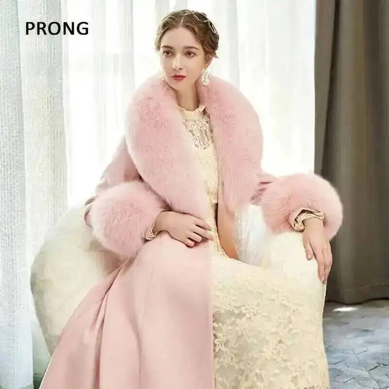 الثعلب الفراء طوق معطف الشتاء  - مراجعة Women'S Fashion Quilted Jacket وسعره
