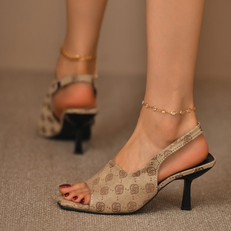 صنادل نسائية ذات كعب عالٍ من م - مراجعة Women'S Fashion Brand Shoes وسعره