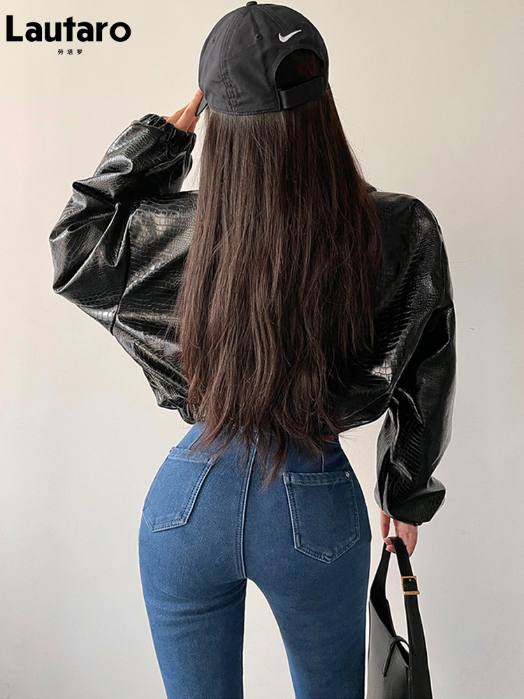 سترة من الجلد الصناعي بطباعة ا - مراجعة Women'S Fashion Quilted Jacket وسعره