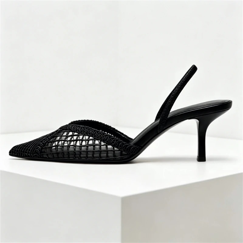 شبكة المنسوجة الكعب الصنادل ال - مراجعة Women'S Fashion Brand Shoes وسعره